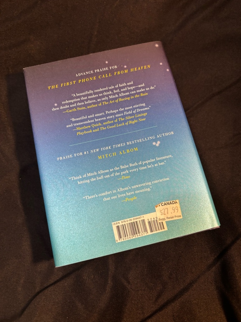 4/$40The First Phone Call from Heaven - Hardcover (First Edition) by Mitch Albom - Picture 2 of 3